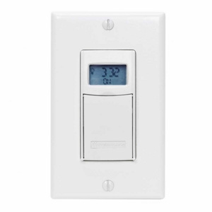 Intermatic EI400 Series Digital Auto-Off In Wall Timers 20 A Resistive White