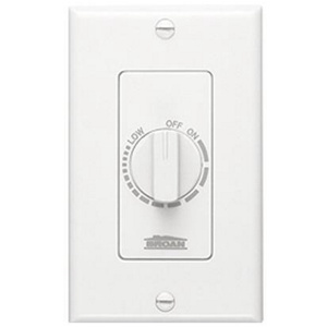 Broan-Nutone 72 Series Electronic Variable Speed Fan Controls 6 A White