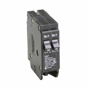 Eaton Cutler-Hammer BD Series Plug-in Tandem Circuit Breakers 1 x 15 A, 1 x 30 A 120 VAC 10 kAIC 1 Pole 1 Phase