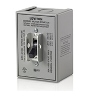 Leviton Powerswitch® Industrial Grade AC Manual Motor Controllers WD-1 & WD-6 3 Pole