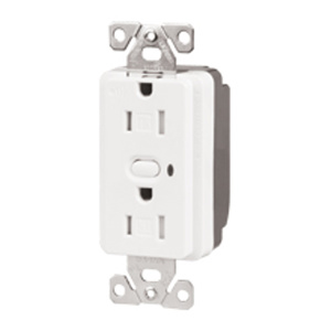 Eaton Wiring Devices RFTR9505-TA Series Duplex Receptacles 15 A 250 V 2P3W Residential Tamper-resistant Alpine White