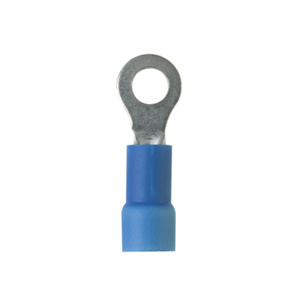 Panduit PV-RX Series Insulated Ring Terminals 16 - 14 AWG 1/4 in Blue