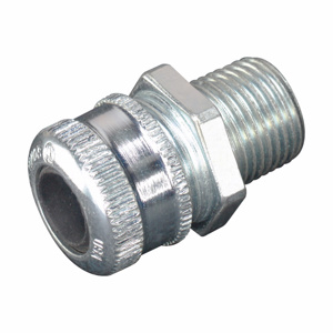 Eaton Crouse-Hinds CGB Series Liquidtight Strain Relief Cord Connectors 2 in Feraloy Iron Alloy 2.188 - 2.500 in