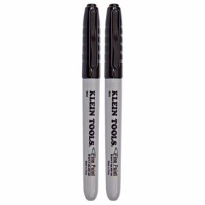 Klein Tools Fine Point Permanent Markers Black 2 Per Pack