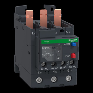 Schneider Electric LRD TeSys™ Deca Differential Thermal Overload Relays 37 - 50 A 1 NO 1 NC Class 10A