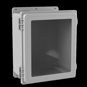 nVent HOFFMAN Wall Mount Lift-off Hinged Cover With Window Weatherproof Enclosures Polyester 12 x 10 x 7 in NEMA 4X