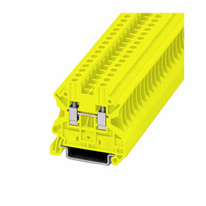 Eaton Cutler-Hammer XBUT4 Series IEC Style Feed-thru Terminal Blocks Screw Terminal/Wire 1 Tier 26 - 10 AWG