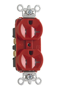 TR5362-RED RCPT DPLX 5-20R 125V 2P3W TR