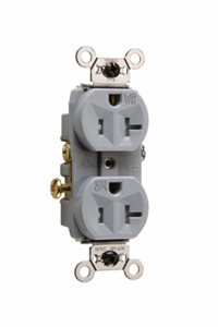 WR20-TRGRY RCPT DPLX 5-20R 125V TR WP