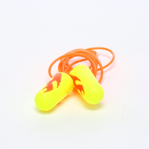 3M E-A-Rsoft™ Yellow Neon Blasts™ Earplugs Corded 33 dB NRR Foam/Vinyl