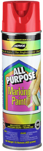 Aervoe All Purpose Marking Paints Red Aerosol Can 20 oz