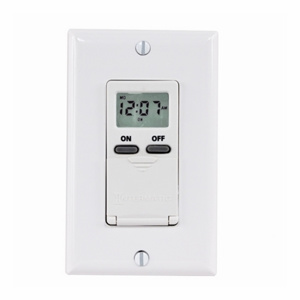 Intermatic EI500 Series Timer Switch 24/7 Digital Up to 7 Events per Week 15/8.3 A White