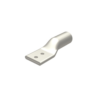 Burndy YA Series Standard Barrel Compression Lugs 1/2 in 2 Hole Brown 1250 Al, 1250 Cu
