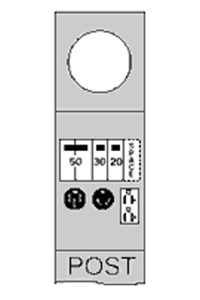 ABB Midwest Electric Ringed RV Earth Burial Pedestals