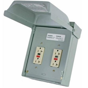 ABB Unmetered Surface Power Outlets (2) 5-20R2GFI 20 A 120 VAC