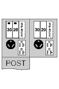 ABB Midwest Electric Unmetered RV Earth Burial Pedestals