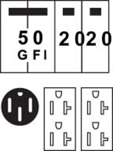 ABB Midwest Electric U-T Series Unmetered Temporary Power (1) 14-50R, (2) 5-20R2GFCI 90 A 120/240 VAC