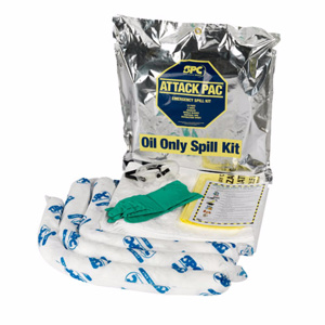 Brady Attack Pac® Portable Spill Kits Oil Only Absorbency