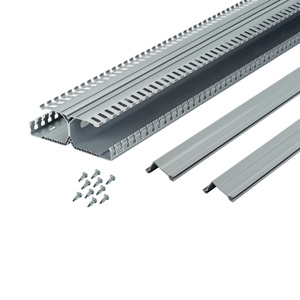 Panduit PanelMax™ Type DRD Din Rail Wire Duct Kits 6.21 in x 2.12 in x 6 ft Light Gray Hinge Cover Included