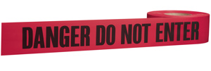 Milwaukee Danger Do Not Enter Tape 3 in x 1000 ft Danger Do Not Enter Red<multisep/>Black