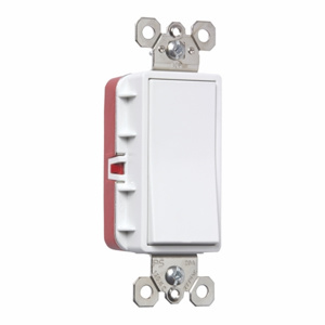 Pass & Seymour SPST Rocker Light Switches 20 A 120/277 V White