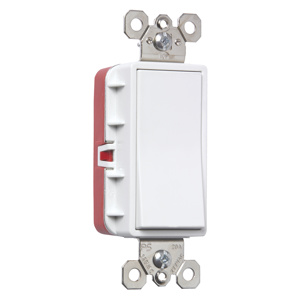Pass & Seymour 3-Way, SPST Rocker Light Switches 20 A 120/277 V Plugtail® No Illumination White