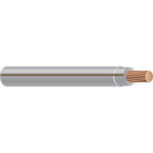 Generic Brand Stranded Copper <em class="search-results-highlight">THHN</em> Jacketed Wire 12 AWG 2500 ft Reel Gray with Brown Stripe