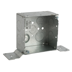 ABB Thomas & Betts Bracketed 4 Square 1900 Boxes 4 Square Box Bracket - CV Metallic 2-1/8 in