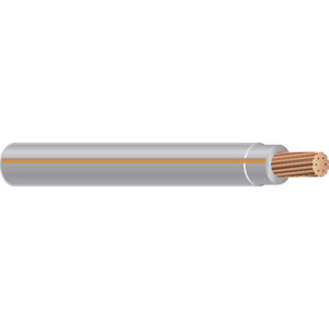 Generic Brand Solid Copper THHN Jacketed Wire 12 AWG 500 ft Carton Gray with Orange Stripe