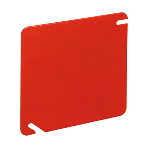 Eaton Crouse-Hinds 4 Square Box Industrial Covers Blank Flat Red