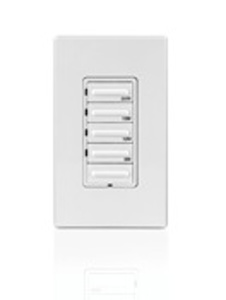 Leviton Timer Switch Presets 4-Button Preset with Hold 20 A (5 A LED) Ivory<multisep/>White<multisep/>Light Almond