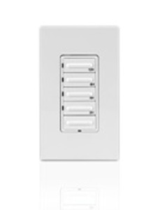 Leviton Timer Switch Presets 4-Button Preset with Hold 20 A (5 A LED) Ivory<multisep/>White<multisep/>Light Almond