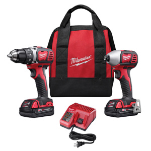 Milwaukee M18™ 2-Tool Combination Kits Compact Drill/Driver and 1/4 in Hex Impact Driver 18 V