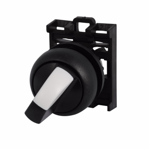 Eaton Cutler-Hammer M22 Series Modular Selector Switch Operators Standard Knob 3 Position Black/White