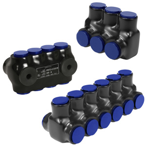 Ilsco Flexible Multi-tap Connectors Single Sided 6 - 2/0 AWG 6 Port