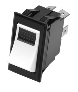 Appleton Emerson DPST Rocker Light Switches 15 A 125 V Black