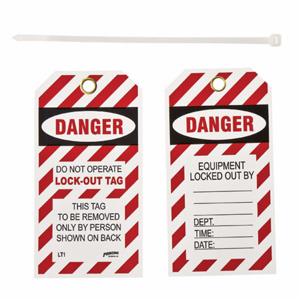 Brady B-837 Danger Do Not Operate Lockout Tags Danger Do Not Operate Lock-Out Tag Black/Red on White