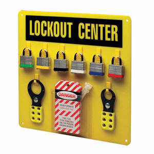 Brady Lockout Centers Yellow Acrylic Lockout Center
