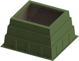 Nordic Fiberglass GS Air-insulated Switchgears Box Pads Fiberglass 67 in W x 61 in D x 48 in H Green (Munsell)