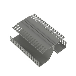 Panduit PanelMax™ Type DRD Din Rail Wire Duct Kits 8.23 in x 4.12 in x 6 ft Light Gray Hinge Cover Included