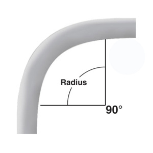 Cantex PVC 90 Degree Plain End Sweep Elbows PVC Sch 40 6 in 60 in Socket