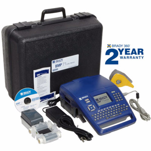 Brady BMP®71 Label Printer Kits Rechargeable NiMH Battery Single Color Printing 4 to 174 pt with Autosizing