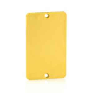 Leviton 3054 Series Corrosion-resistant Faceplates Blank Polycarbonate Yellow