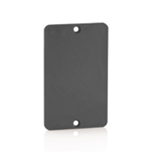 Leviton 3054 Series Corrosion-resistant Faceplates Blank Steel Black