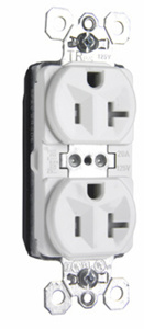 PTTR5362-W TR DPLXRCPT 5-20R 20A WHT