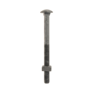 Hubbell Power Carriage Bolts Steel 1/2 in 2 in