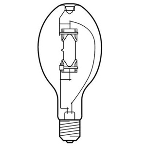GE Lamps Multi-Vapor® PulseArc® Series Metal Halide Lamps 400 W ED37 4000 K