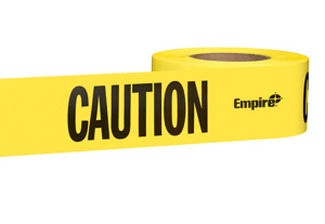 Milwaukee Barricade Tape Black on Yellow 3 in x 1000 ft Caution Cuidado