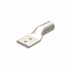 Burndy YA Series Standard Barrel Compression Lugs 1/2 in 2 Hole Blue 1500 Al, 1500 Cu