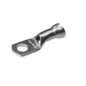 Burndy YAV Series Standard Barrel Compression Lugs 1/4 in 1 Hole 12 Cu, 10 Cu